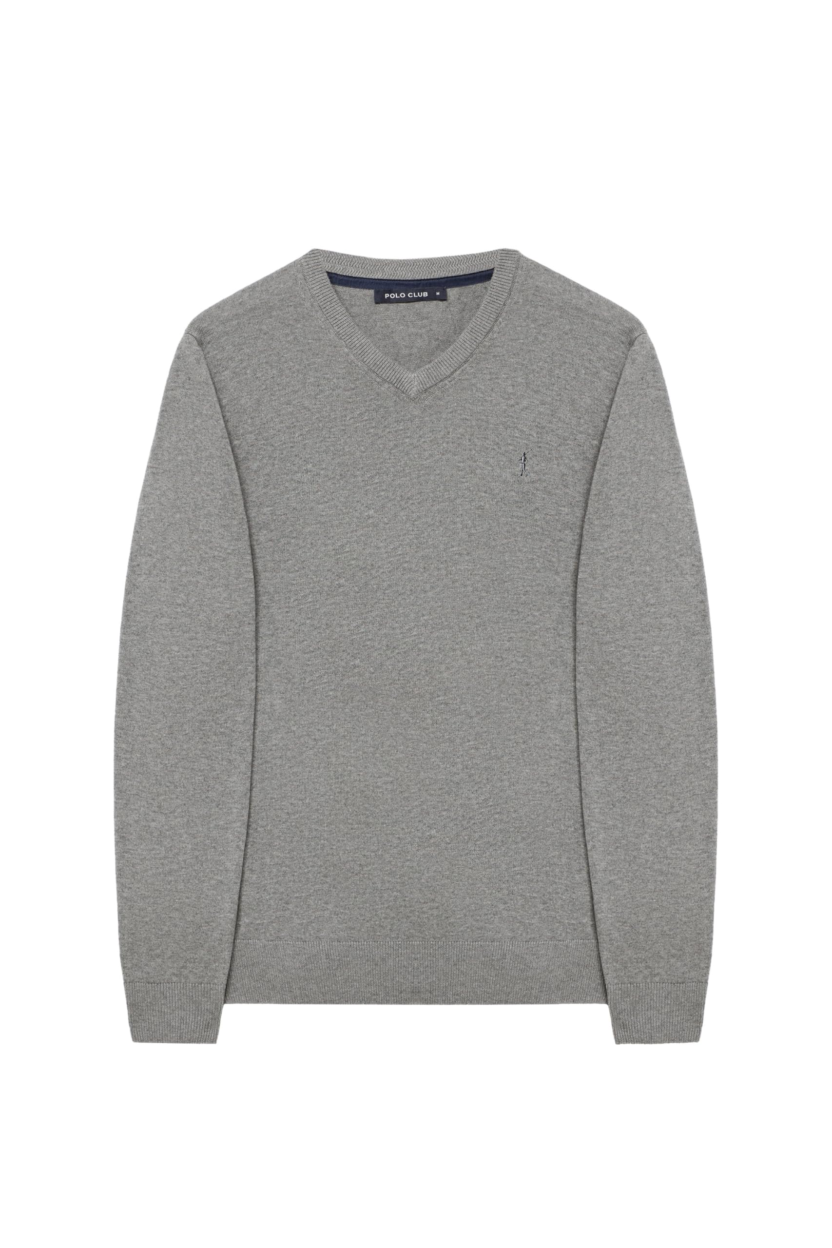 Polo Club Maglione Scollo a V Maniche Lunghe Uomo Maglioni Pullover V-Neck 100% Cotone