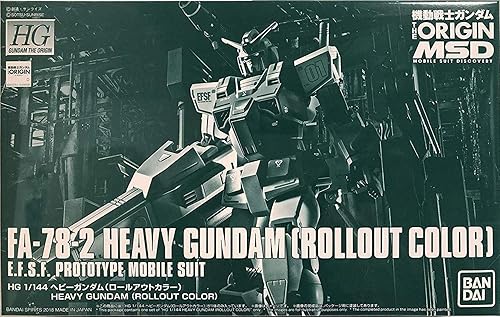 Bandai HG 1144 FA-78-2 Heavy Gundam Color desplegable Kit de modelo