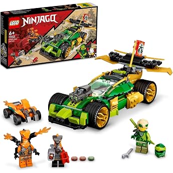 LEGO Ninjago 71763 Lloyd&rsquo;s Race Car EVO, Toy Blocks, Present, Ninja, Cars, Boys, Ages 6 and Up