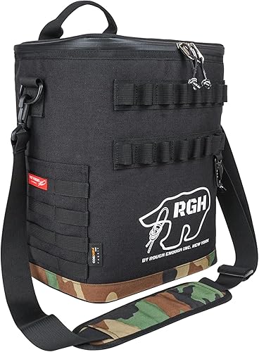 Miniatura 1 de Rough Enough - Bolsa térmica de latas de vino suave portátil para playa, campamento, pesca, golf con sistema Molle, 15 litros