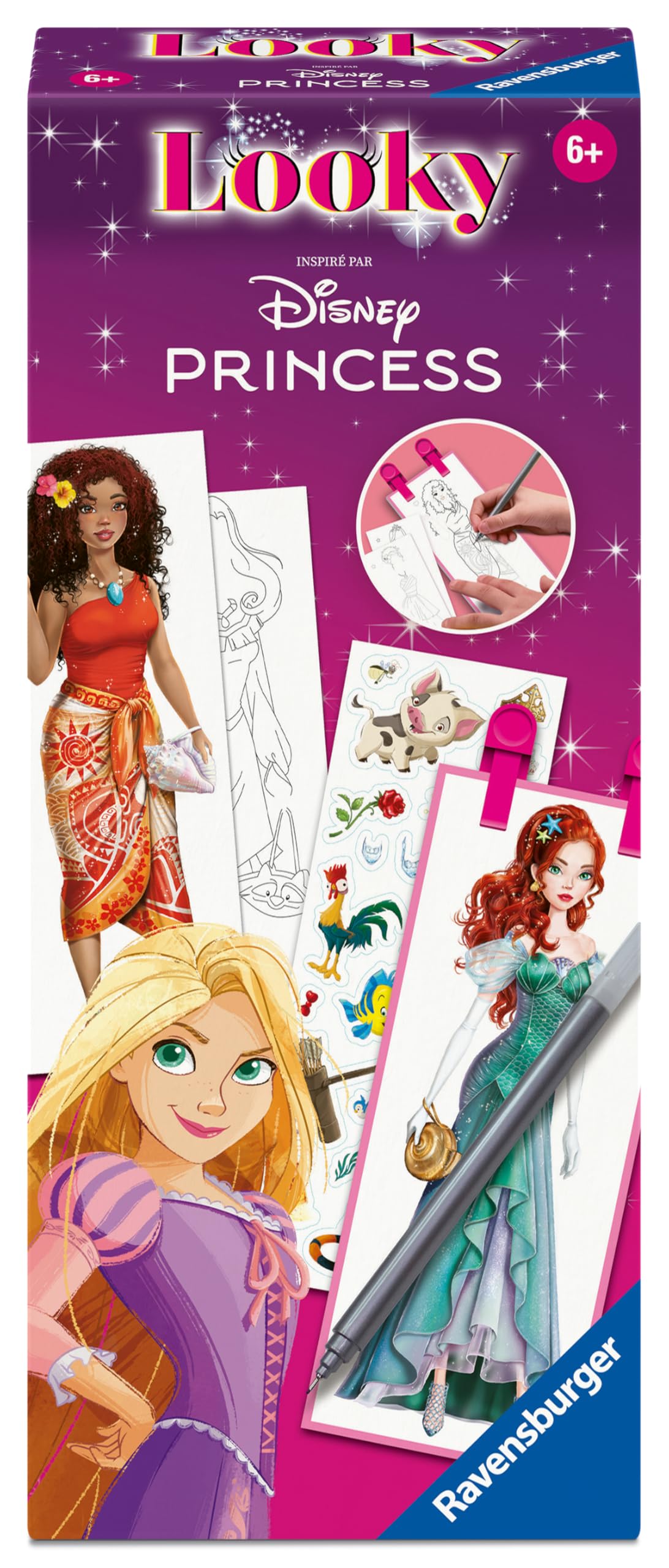 Ravensburger Looky Disney Princesses Machine Looky Dessin de Mode Stylisme Dès 6 Ans 25961