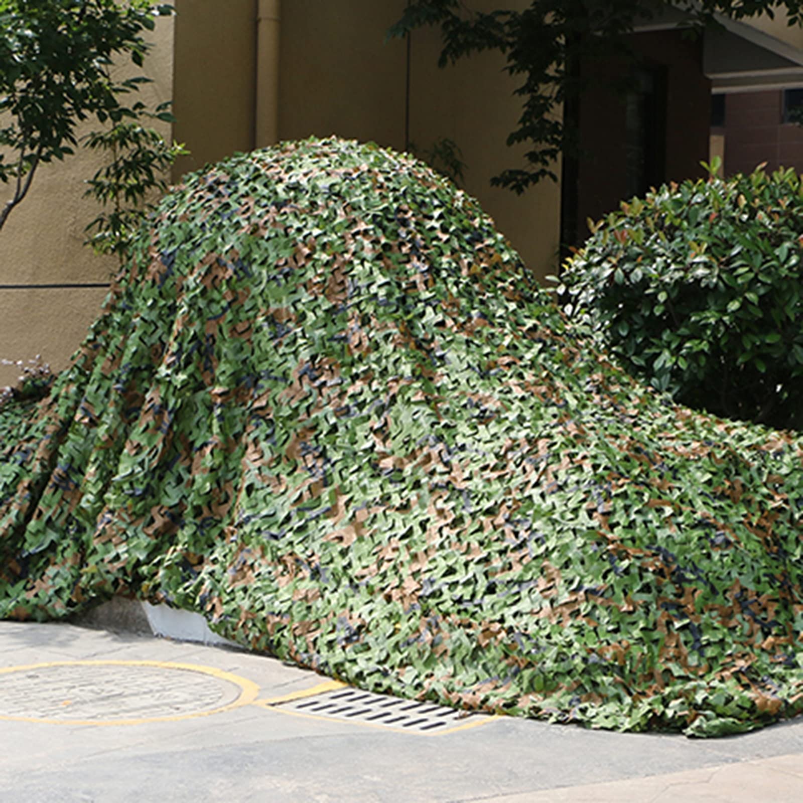 Red de camuflaje para parasol, toldo y persiana de caza, lona de malla ligera para uso en exteriores