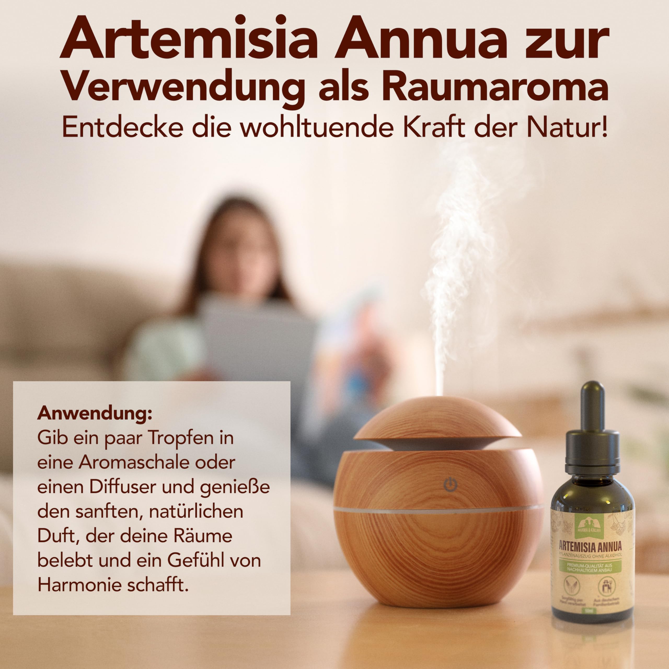 Premium Artemisia Annua 50ml • 100% reines Naturprodukt • Original Einjähriger Beifuß Auszug • alkoholfrei • Frische Ernte per Hand verarbeitet • von deutschem Familienbetrieb