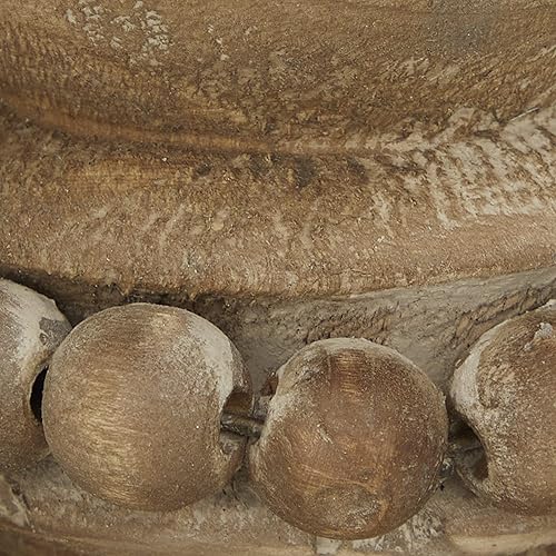 Miniatura 7 de Deco 79 Portavelas decorativo de madera, juego de 3 portavelas de 10 pulgadas, 8 pulgadas, 6 pulgadas de alto, marrón