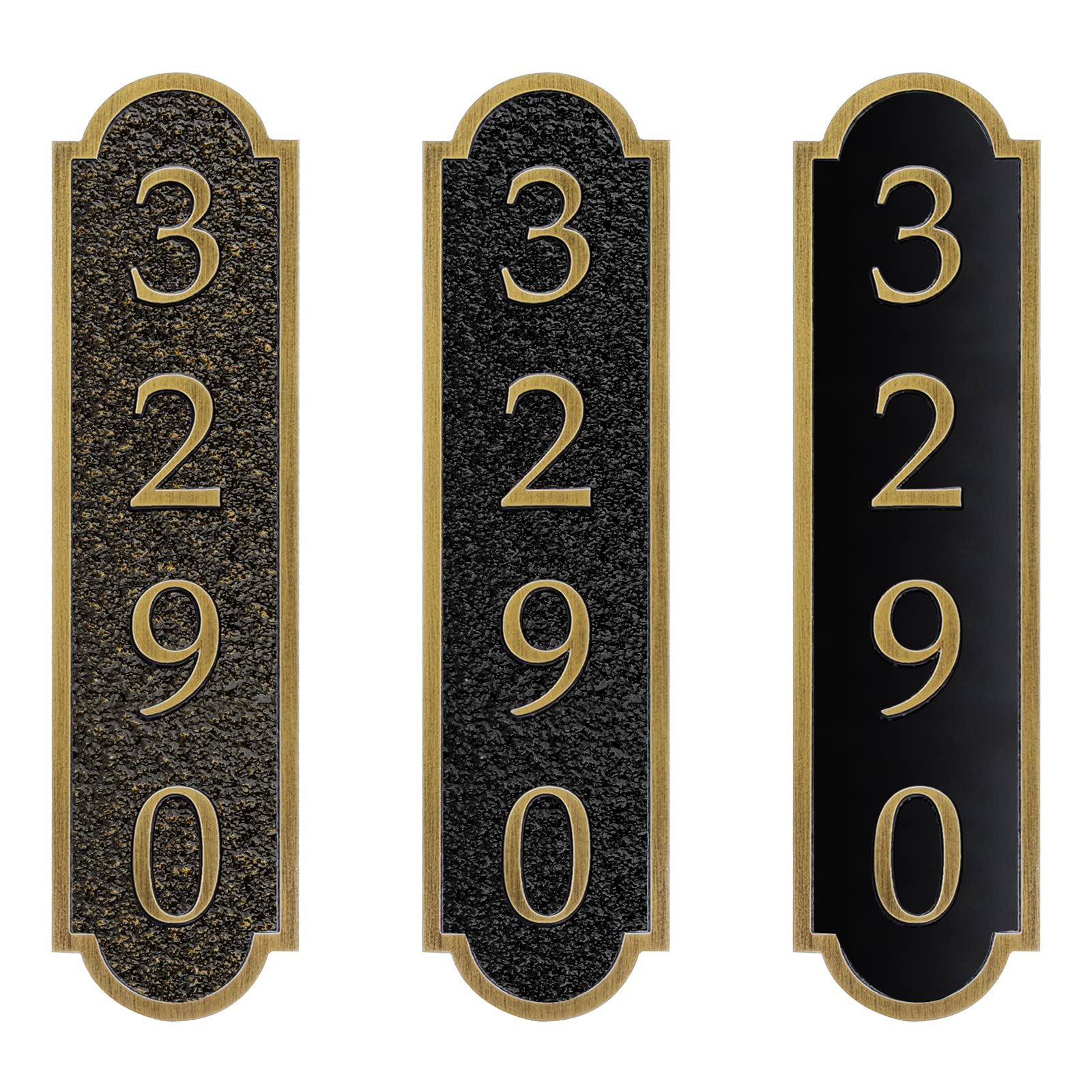 Personalized Metal Acrylic House Number Custom Address Plaques for Outside Address Signs for House/Street/Driveway/Mailbox, Classic Silver Vintage