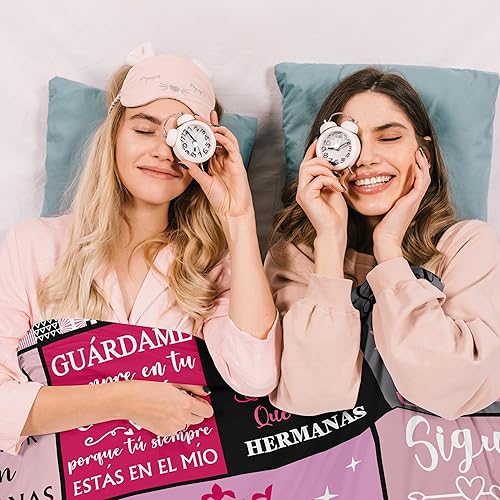 Miniatura 6 de Pubrave Regalos para Hermanas Manta, regalos en español para hermana, mejor regalo para mi hermana, regalo de Navidadcumpleaños para hermana, ideas