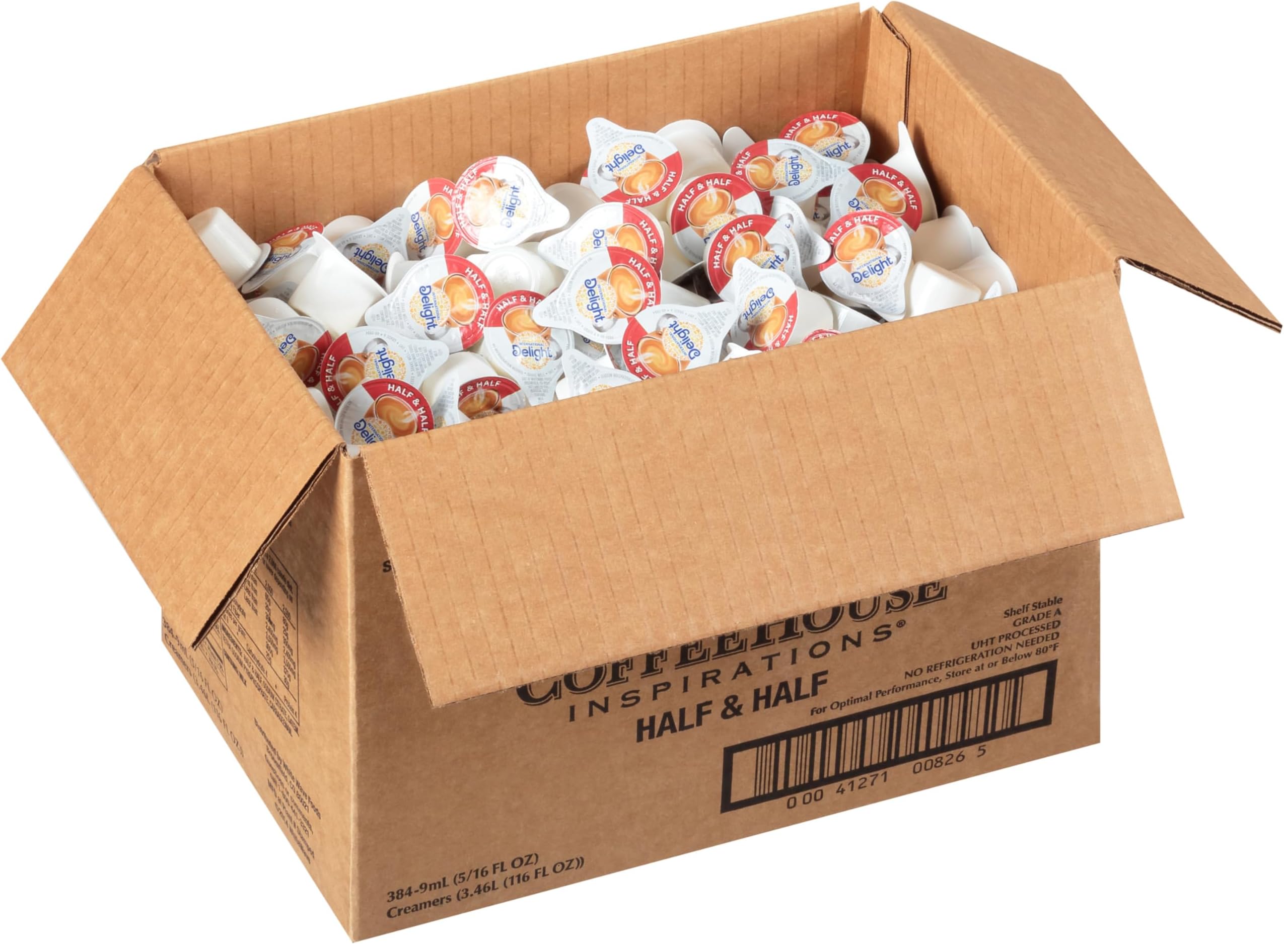 Half & Half Coffee Creamer Singles, 384 Count