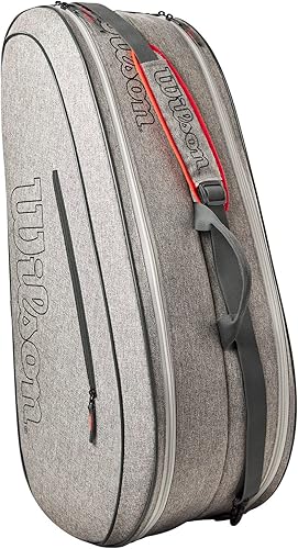 Miniatura 3 de WILSON Team - Bolsa para raqueta de tenis, color verde jaspeado y gris jaspeado