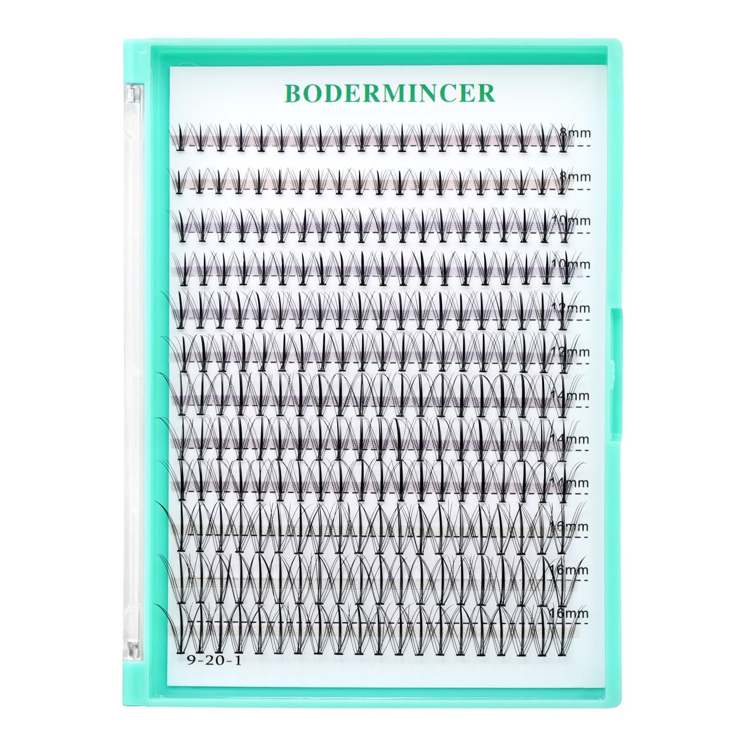 Bodermincer Black/Colored Cluster Lashes 240pcs 20D/40D DIY Eyelash Extension D Curl Long Individual Lashes Mixed Tray Faux Mink Lash Clusters