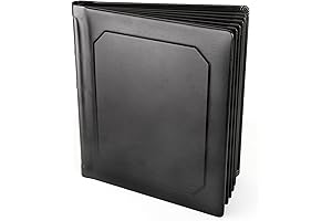 Premium Leatherette Bound Slip-in Photo Album for 8x10 Memories (Holds 30 Photos)