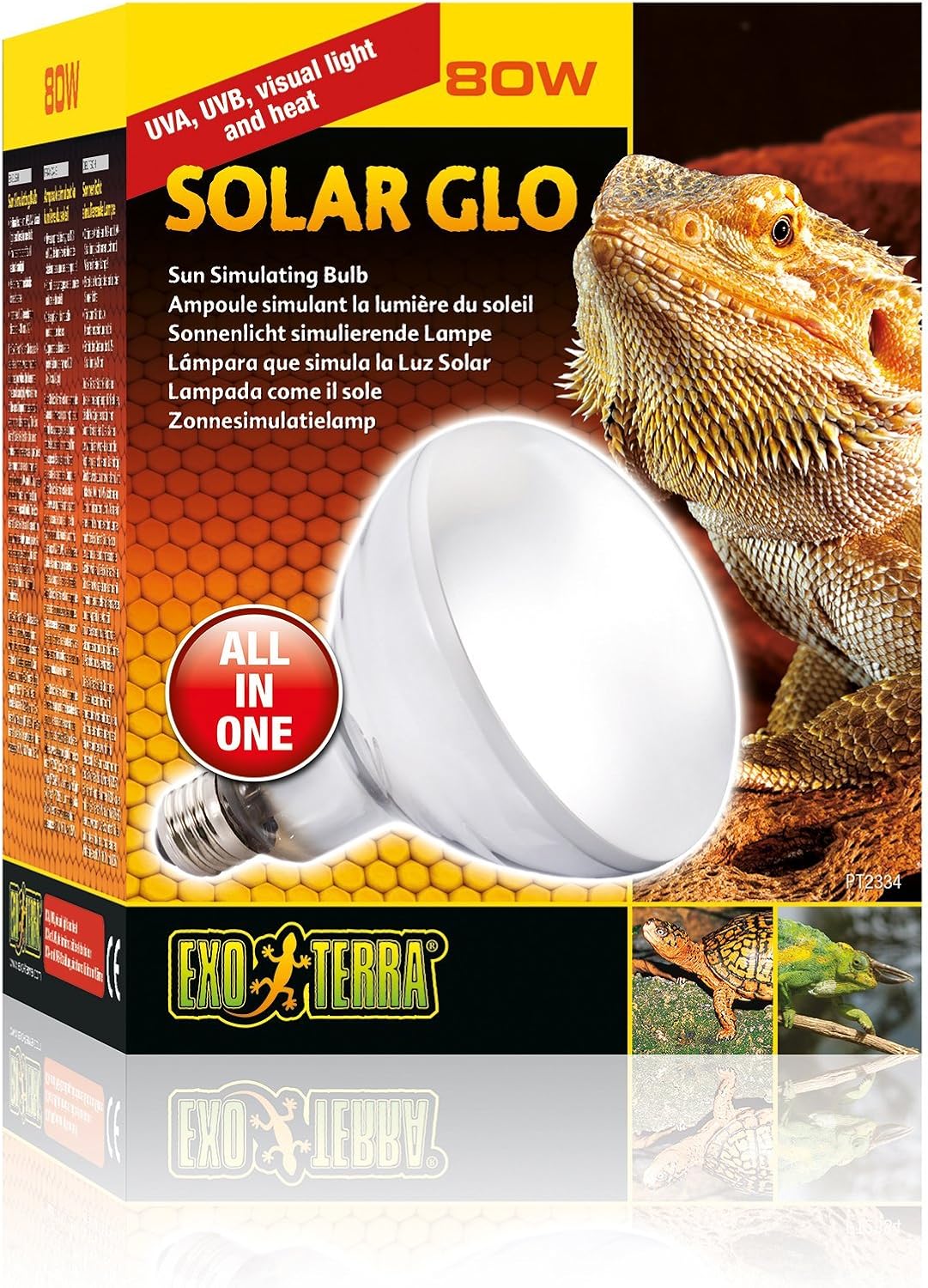 Exo Terra SolarGlo Mercury Vapor Bulb, 80W, 80 W Pet