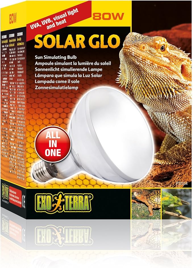 Exo Terra Solar Glo, Sonnenlicht simulierende Lampe, 80W, Fassung E27