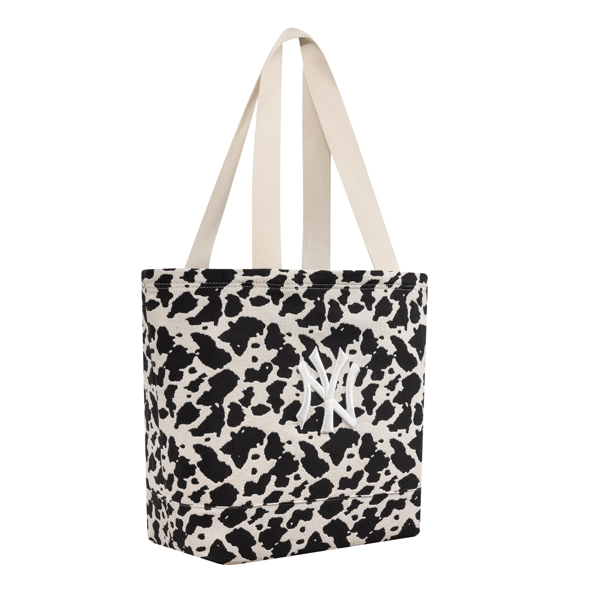 New Era Cow Jacquard Tote Bag 270 - Light Beige, talla única