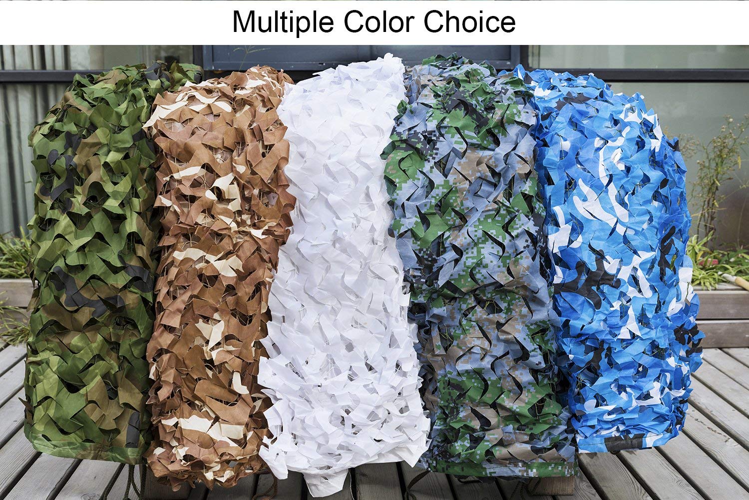 NINAT Rete Mimetica reticolato da Camuffamento Militare Camouflage Net per Caccia Decorazione Ombra Nascondersi Coperture 1x2M,2x3M,1.5x4M,2x5M,2x6M,2x8M,3x3M,3x6M,4x5M,4x6M,5x5M,6x6M - 5