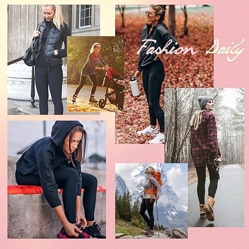 Miniatura 2 de iceROSE Paquete de 7 leggings con forro polar para mujer, suaves, térmicos, cálidos, para invierno, entrenamiento, yoga