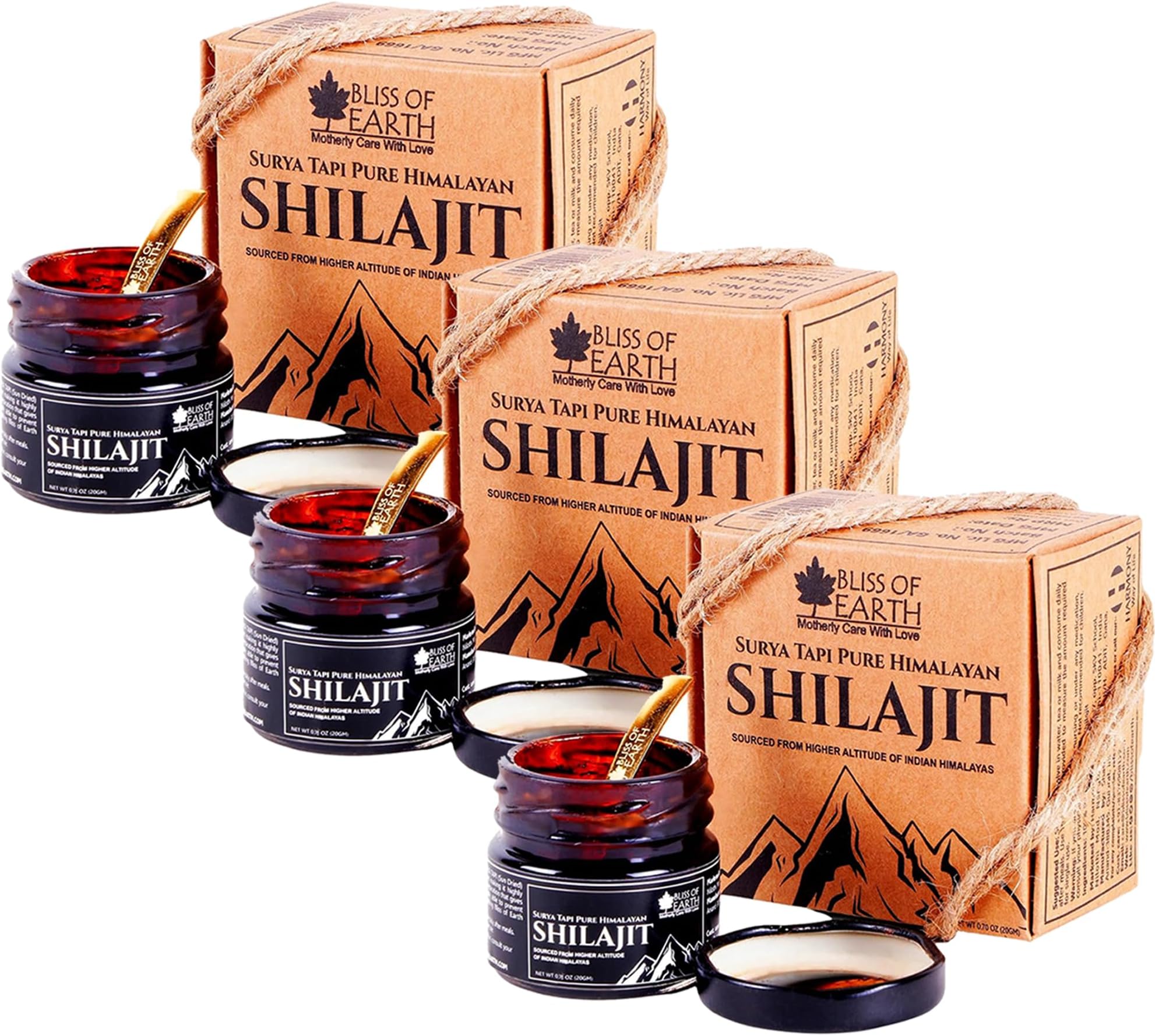 90 Days Original Sun Dried Himalayan Shilajit Resin 3x20gm, Pure Surya Tapi Shilajeet, For Stamina & Energy (Pack Of 3)