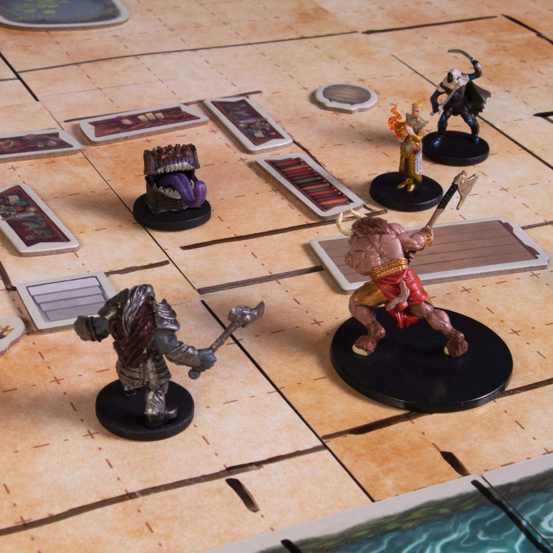 The Master's Atlas (Blank/Parchment) | 44 Reversible Dry & Wet Erase Map Grid Tiles