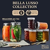 Vista 7 de Tarros Mason con tapas de 8 onzas 12 tarros de conservas de boca regular Tapas regulares y bandas Tarros transparentes para miel, mermelada