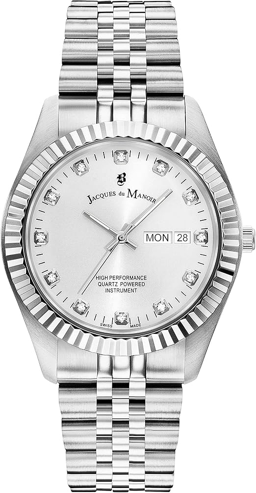 JACQUES DU MANOIR Men's Inspiration Silver Watch JWG00301 Amazon.co.uk Fashion