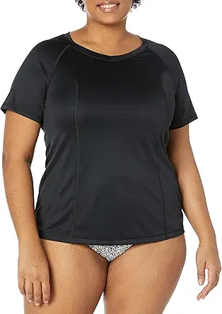 Amazon Essentials Women's Rash Guard Short Sleeve