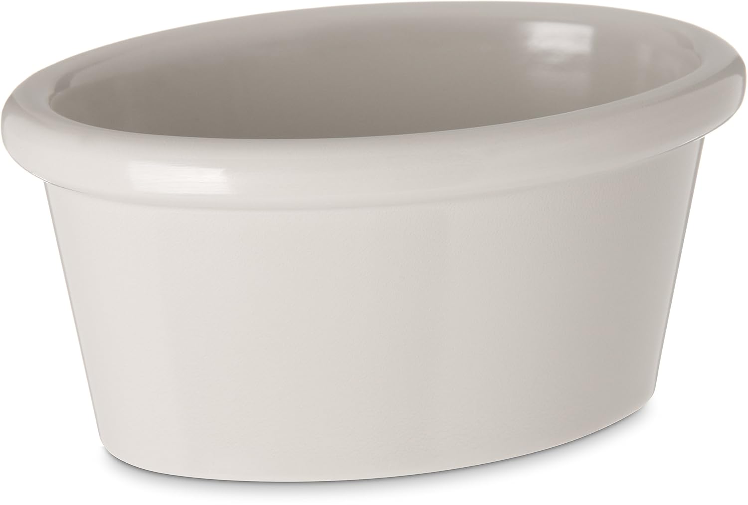 CFS S31042 Melamine Smooth Oval Ramekin, 2 oz, Bone