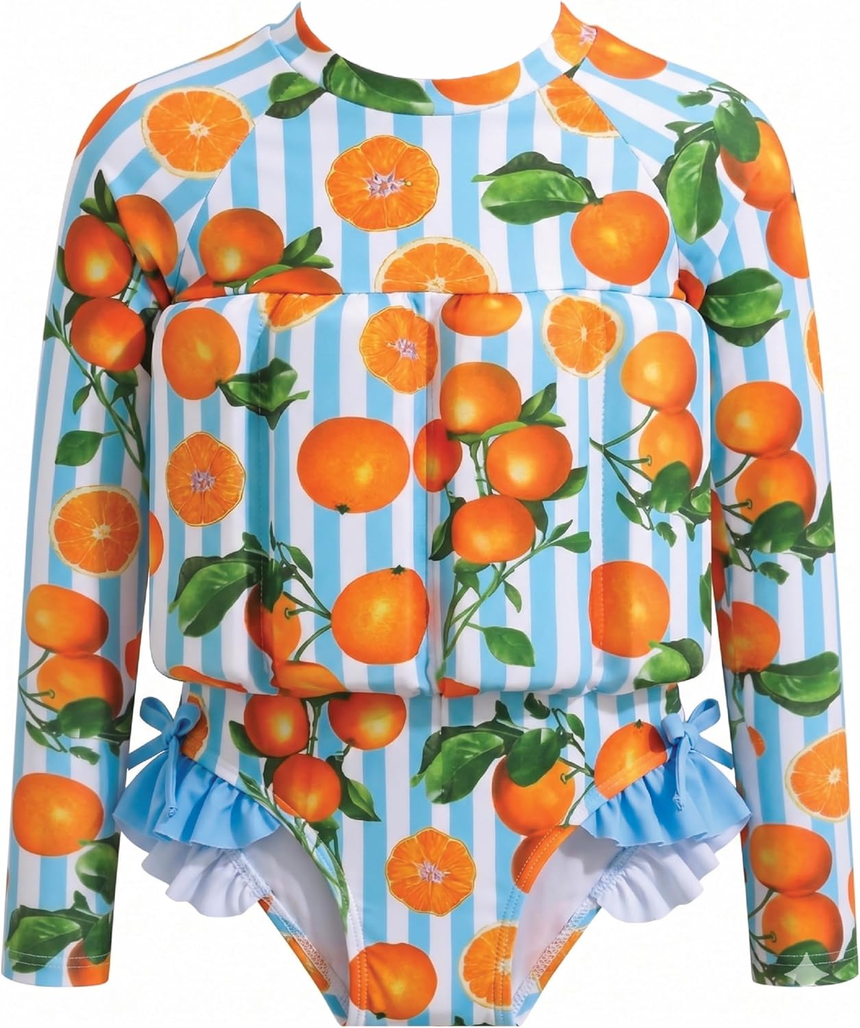 Toddler Girls One-Piece Premium Swimsuit -Bathing Suit with Built-in Buoyancy, Soft Stretch Fabric -Float Swim Suit for Pool
