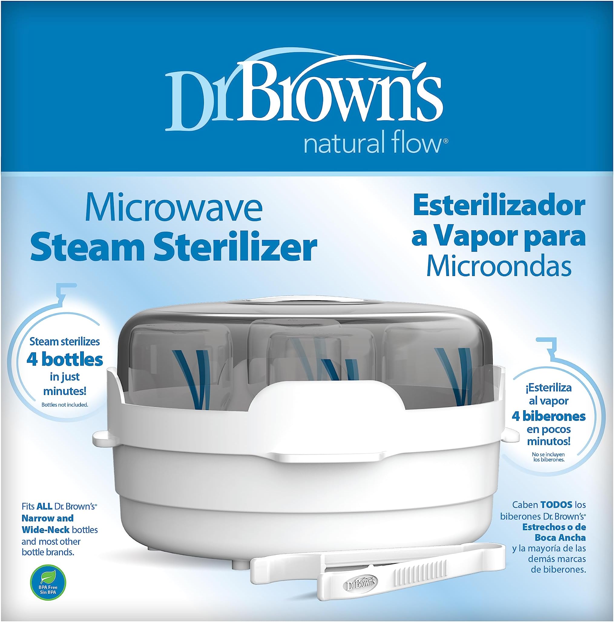 Dr.Brown'S 806 Microwave Steam Sterilizer, Multicolor