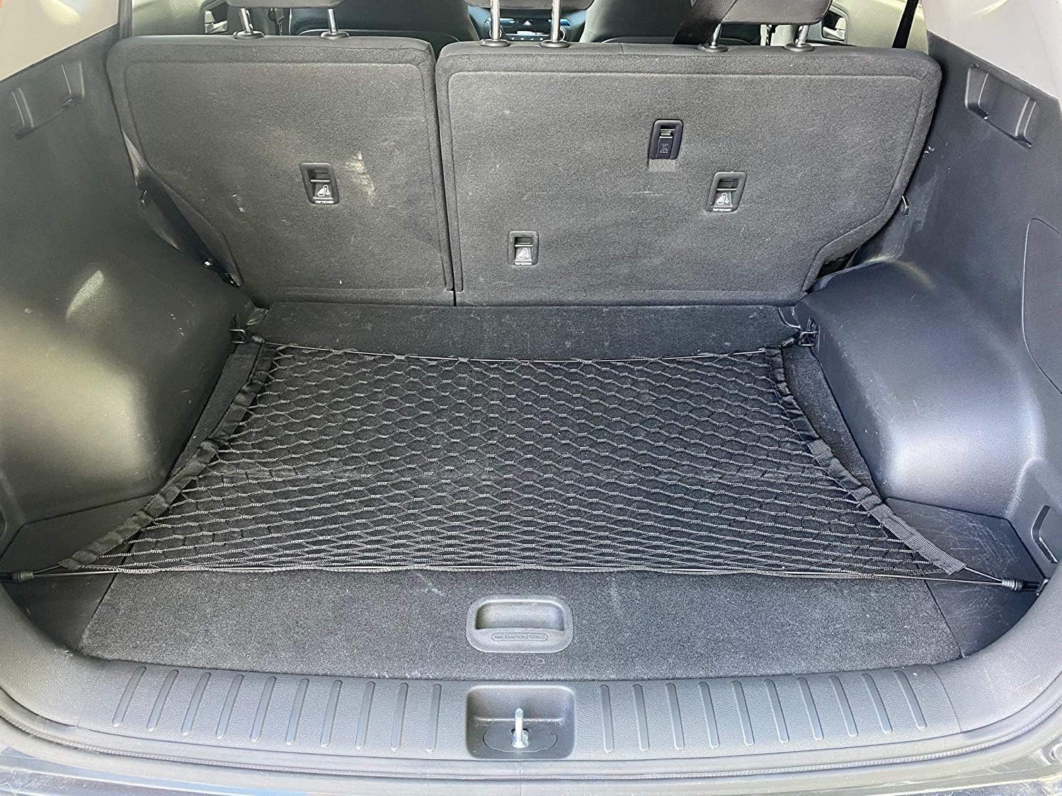 Floor Style Automotive Elastic Trunk Mesh Cargo Net for Kia NIRO 2023-2025 - Premium Trunk Organizer and Storage - Luggage Net for Crossover - Best Car Organizer for Kia NIRO EV