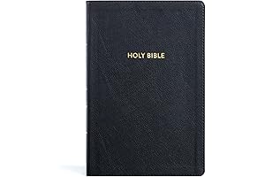 KJV Rainbow Study Bible, Black LeatherTouch