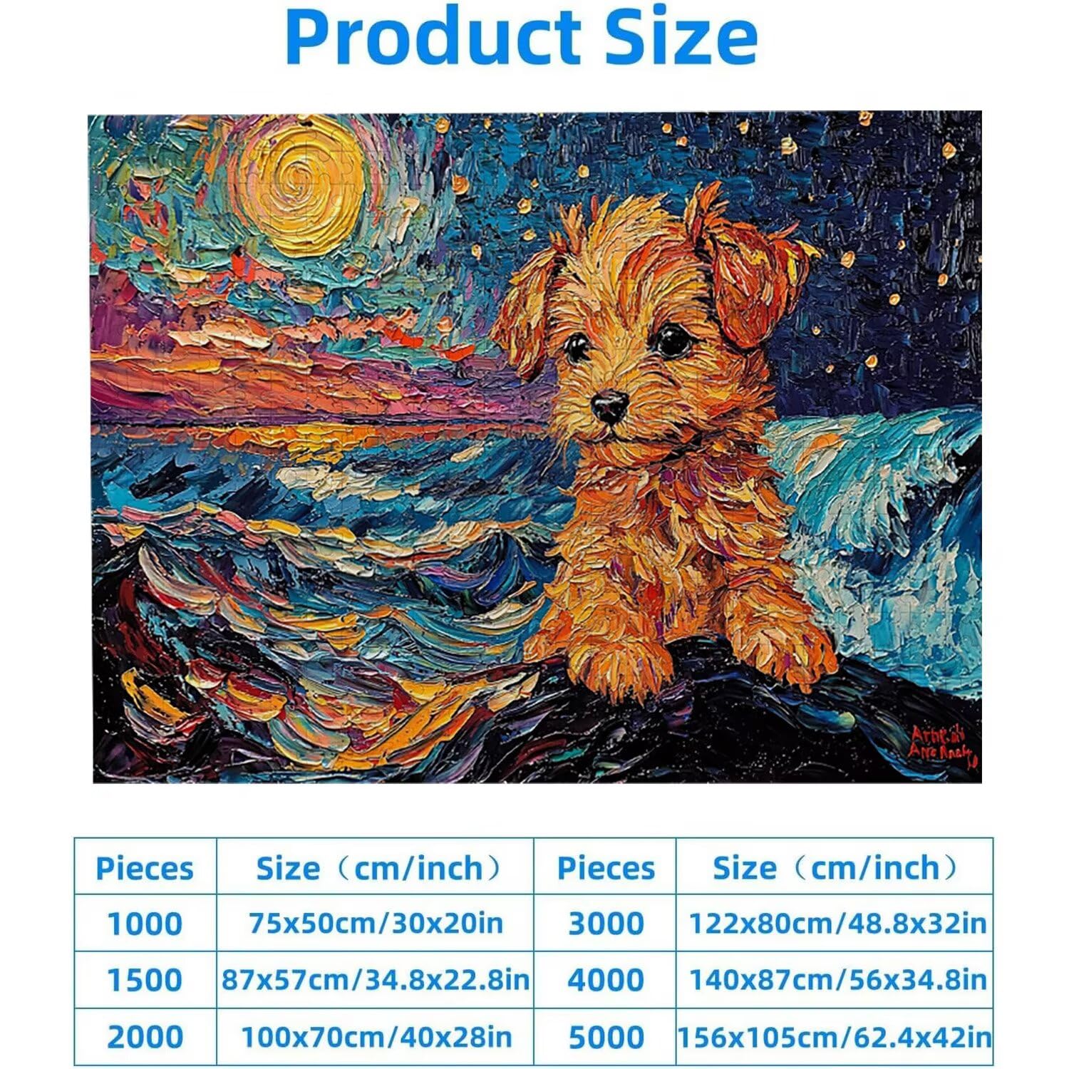 4000 sztuk puzzli, gwiezdny pies 4000 sztuk puzzli dla dorosłych, prezent rocznicowy, prezent świąteczny, dekoracja domu, zapobieganie zwyrodnieniu mózgu u osób starszych v-892