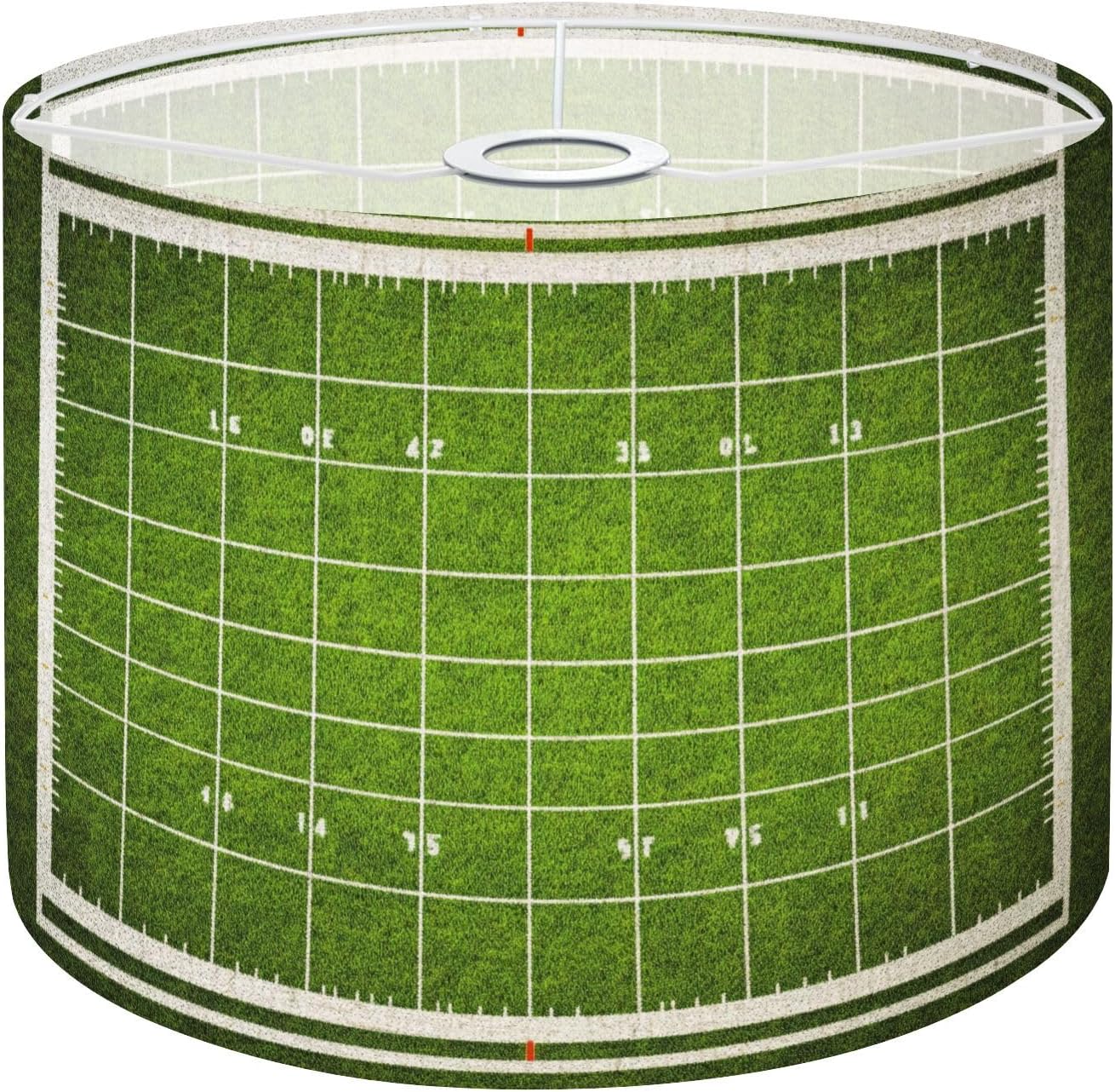 American football field grass texture Drum Lamp, Lamp Shades - 11" x 11" x 8.9" Vintage Replacement Fabric Lampshades for Table Lamps, Floor Lamps Easy Assembly