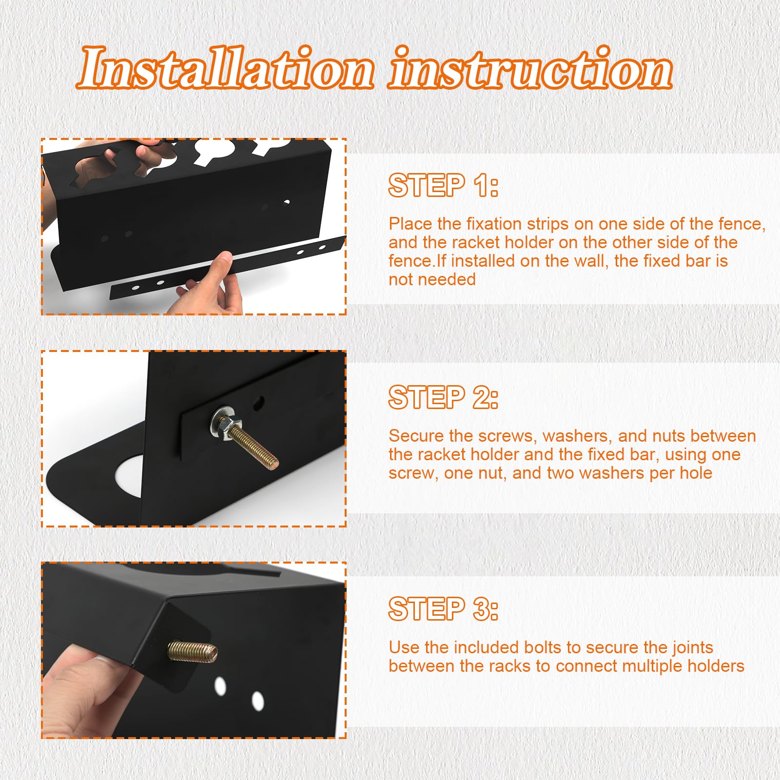 Pickleball Schlägerballhalter für 4 Paddel, Pickleball-Paddelhalter mit Etikett, um die nächsten Spieler zu verfolgen, Pickleball-Paddelhalter, Zaun, Wandhalterung, hängende Aufbewahrung, Outdoor,