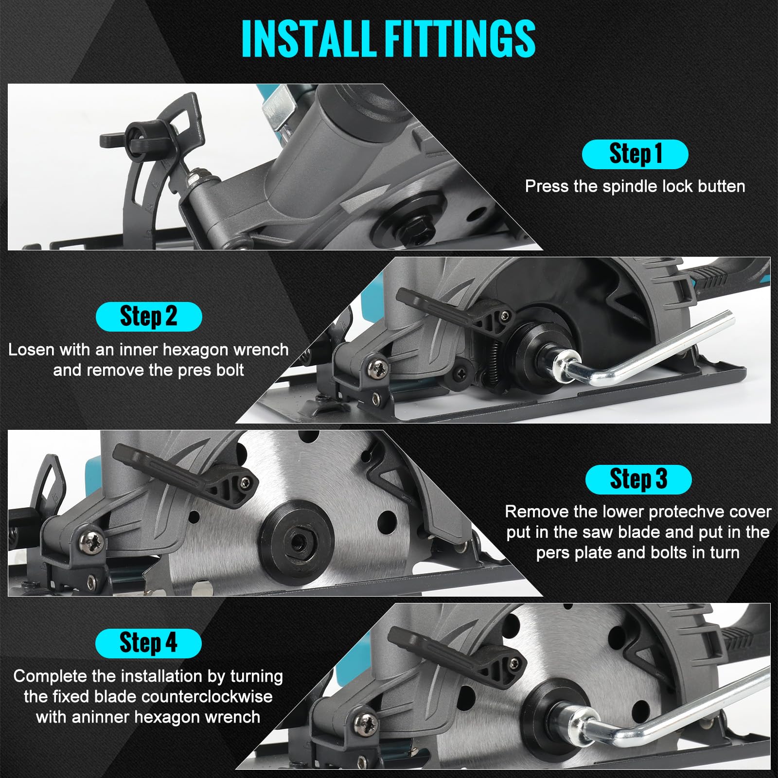 Akku Kreissäge für Makita 18V Batterie – Bürstenlose Mini Handkreissäge mit 2 Sägeblättern(150mm) – 6500 U/min, Schnitttiefe 56 mm, 0‑45° neigbar – Ideal für Holz & Kunststoff (Ohne Akku)