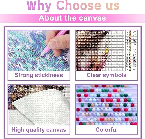 Miniatura 3 de Kits de pintura de diamantes de erizos para adultos principiantes, pinturas de diamantes de bricolaje con diamantes, gema de imagen, manualidades