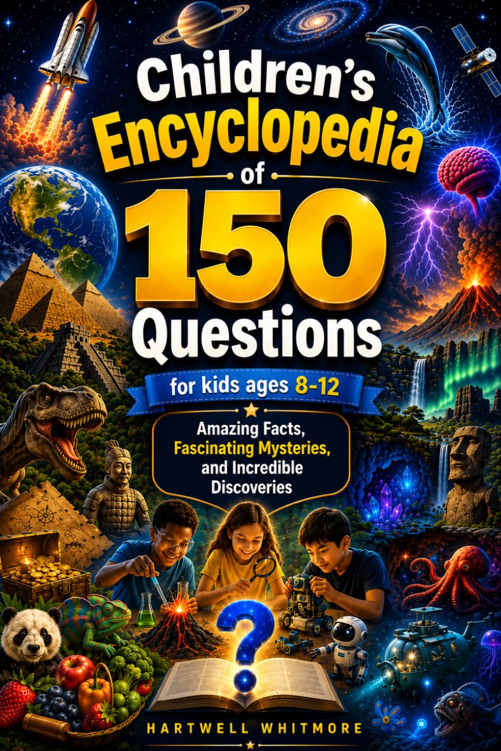 CHILDREN'S ENCYCLOPEDIA OF 150 QUESTIONS FOR KIDS (AGE 8-12): Amazing Facts, Fascinating Mysteries, and Incredible Discoveries.