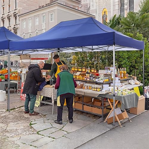 Miniatura 94 de COBIZI - Toldo desplegable de 10 x 10 pies, 4 paredes laterales, FPU 50+ para todo el año, resistente al viento, impermeable, uso comercial, Gris