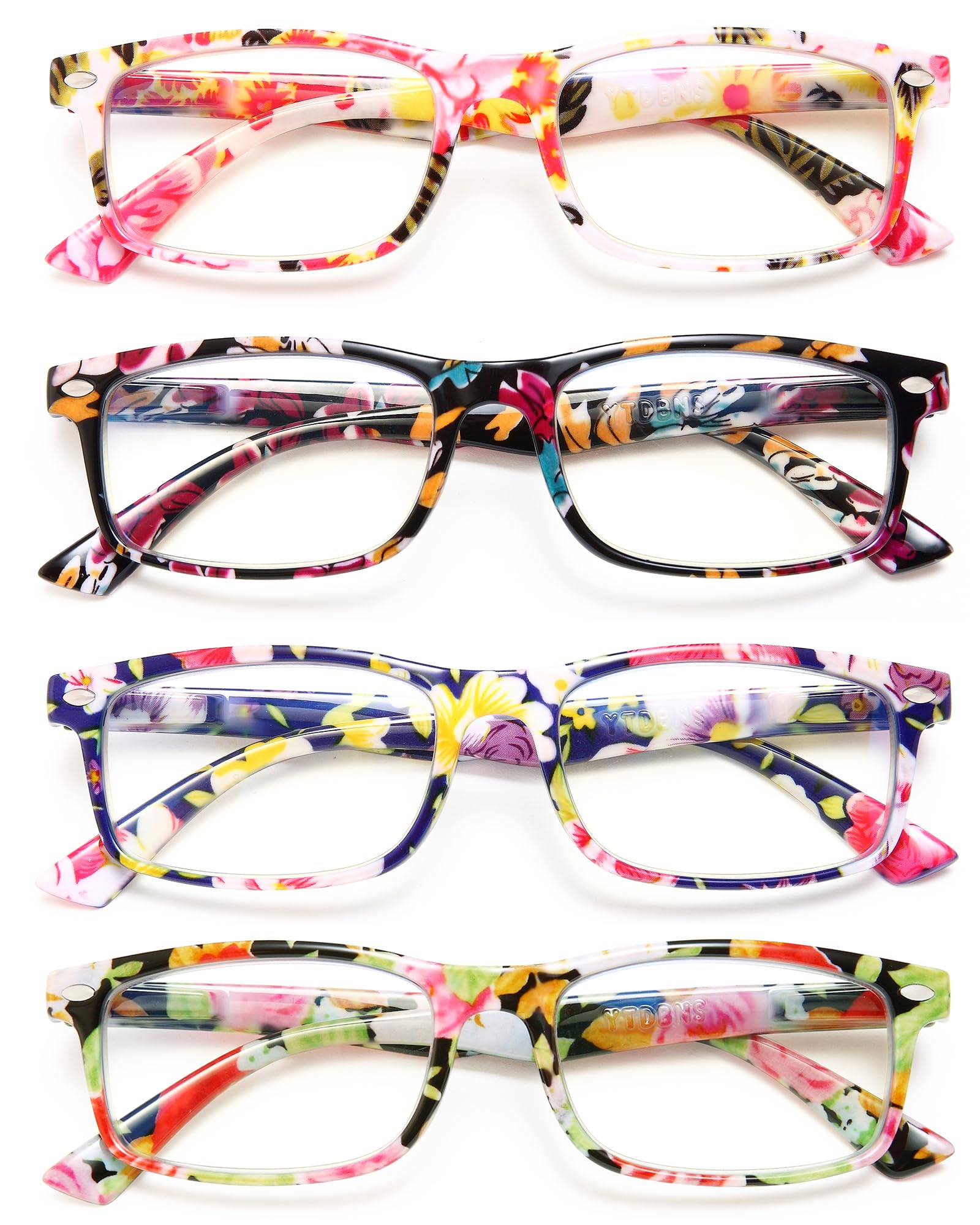 YTDBNS Stylish Reading Glasses for Women, Blue Light Blocking Readers, Ladies Eyeglasses,Cheaters