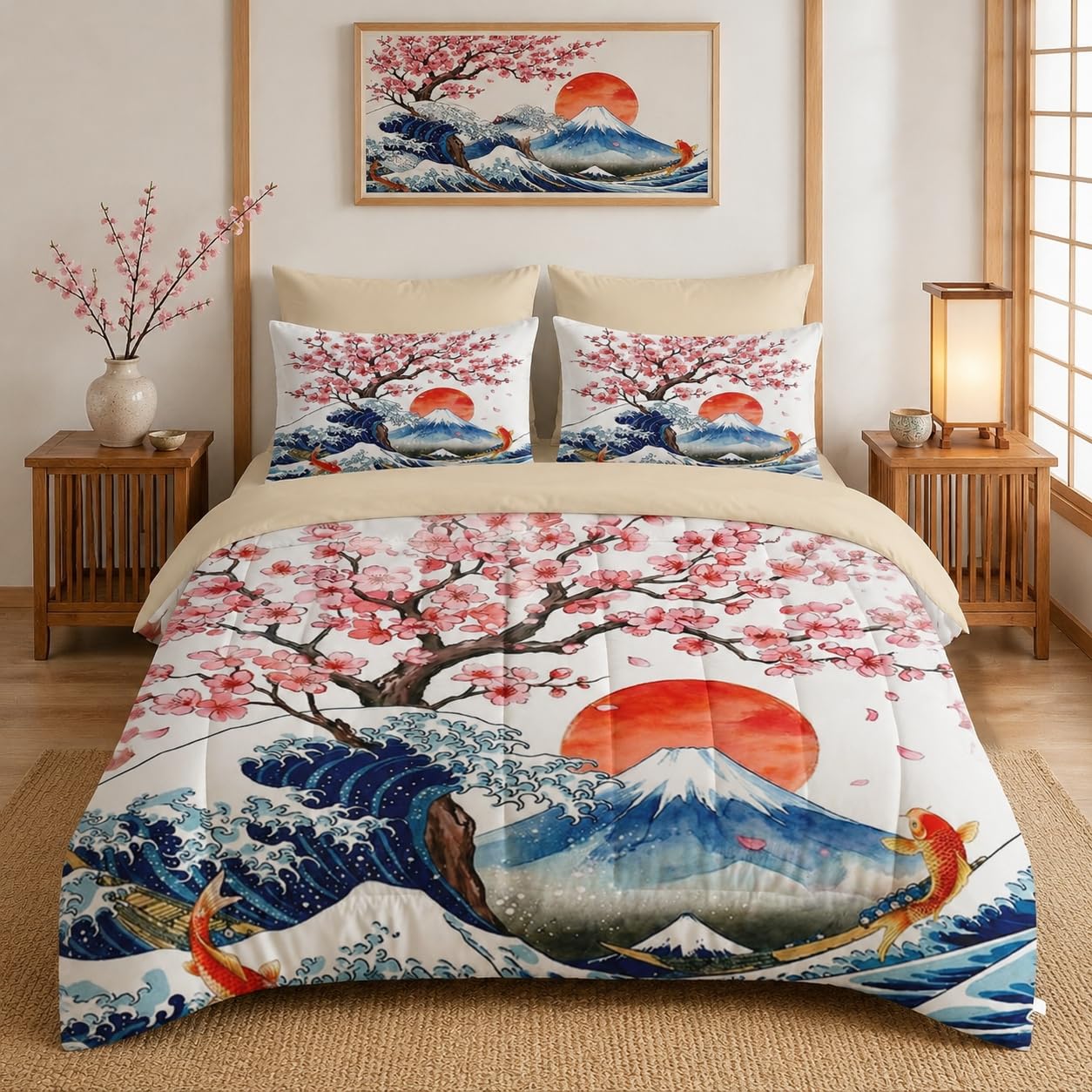 WeCozy Tropical Floral Comforter Set - Queen -10 WeCozy Tropical Floral Comforter Set - Queen -10