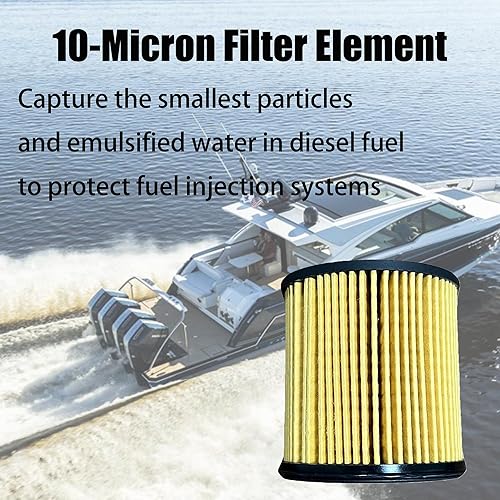 Miniatura 7 de iFJF R12H (R12T Upgrade) Separador de agua y combustible marino combo completo  Reemplaza S3240 120AT NPT ZG14-19 Filtro giratorio de repuesto