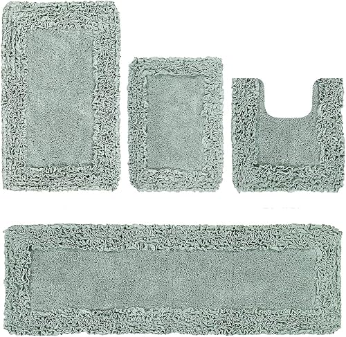 Miniatura 71 de Better Trends Alfombras en forma de corazón de 30 pulgadas, 100% algodón, suave, antideslizante, lavables, absorbentes de agua, para la entrada