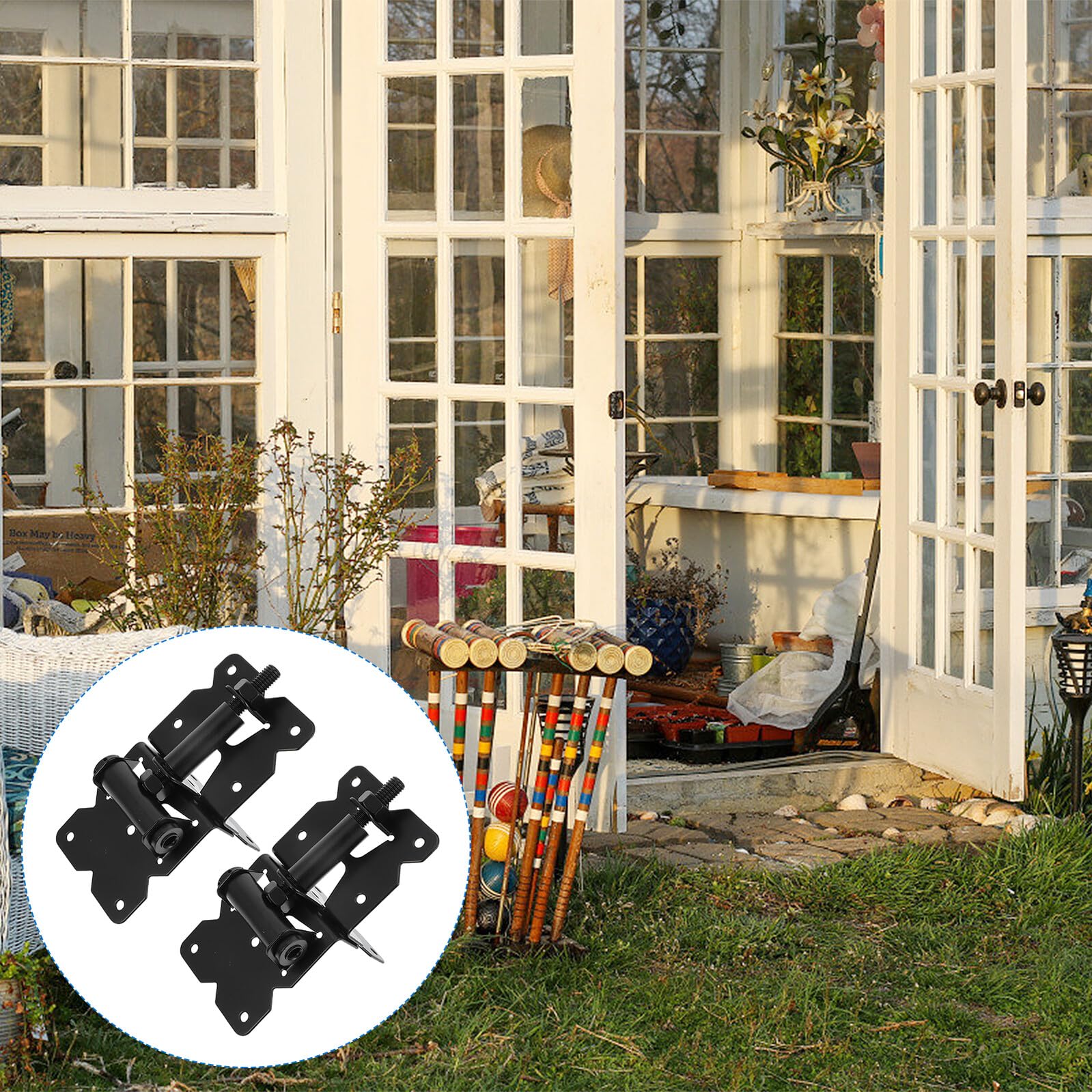 2 Stück Robuste Torbänder aus Edelstahl Scharniere für Scharniertüren Leichtgängige Scheunentorbänder für Gartenzaun