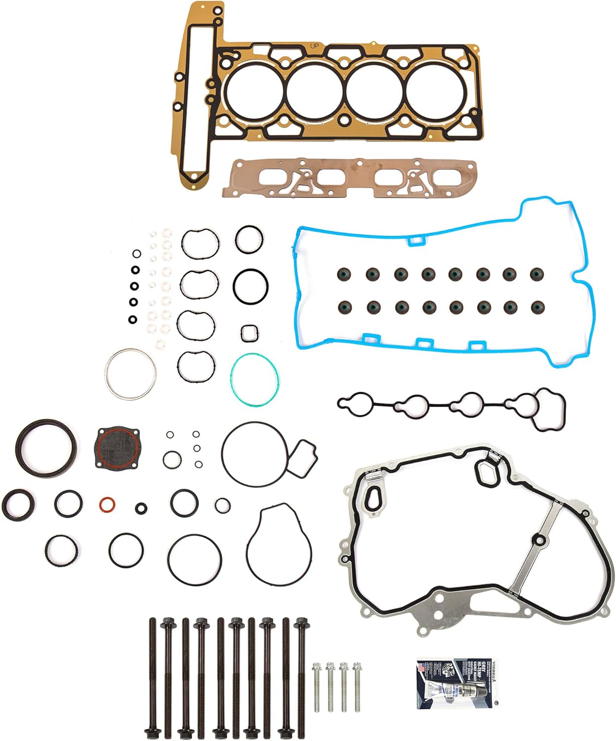 MA-9761246890 Full Gasket Set Head Bolts Compatible With/For 10-13 Buick Verano Chevrolet Equinox GMC 2.4L