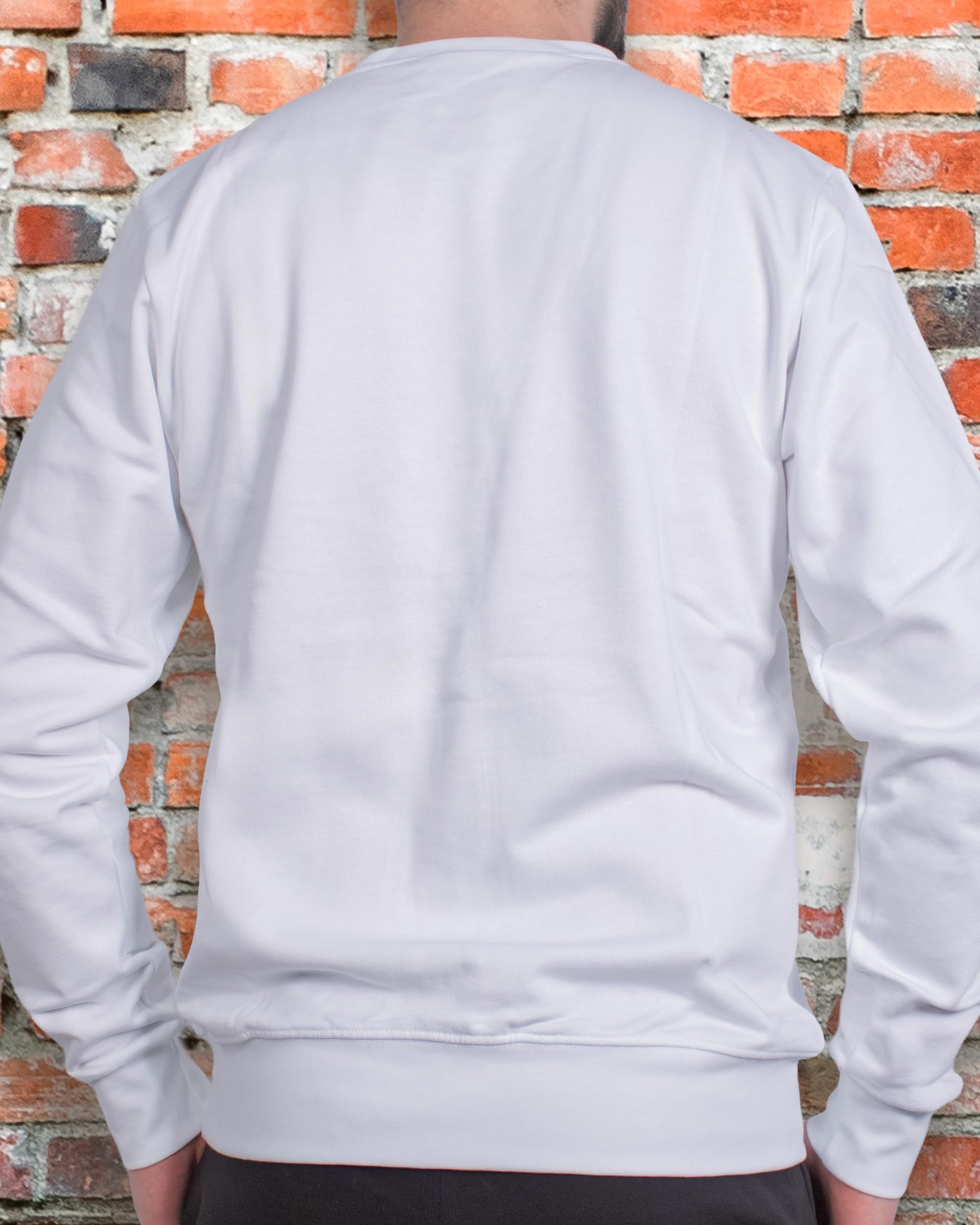 PYREX ORIGINAL - Felpa Girocollo da Uomo in Cotone, Polsini Elasticizzati, Logo Frontale - Art.45102