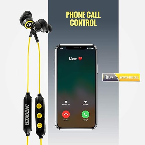 Vista 5 de KICKER Auriculares Bluetooth EB200 - 46EB200BTB