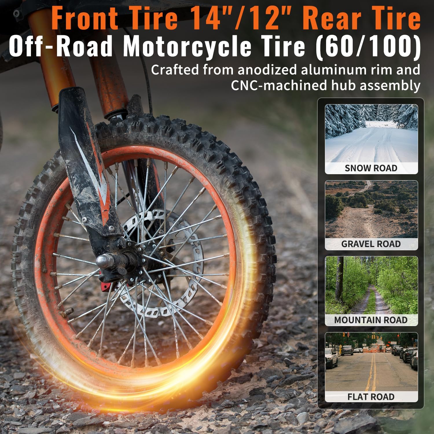 Ridingtimes Electric Dirt Bike for Teens Adults, 60V 25AH 40MPH // 48V 27AH 37MPH Ebike with 14/12 Motorcycle Tire, 3000W/2000W Dual Hydraulic Brakes Mountain Off-Road Dirtbike for Ages 13+ Ridingtimes Electric Dirt Bike for Teens Adults, 60V 25AH 40MPH // 48V 27AH 37MPH Ebike with 14/12 Motorcycle Tire, 3000W/2000W Dual Hydraulic Brakes Mountain Off-Road Dirtbike for Ages 13+