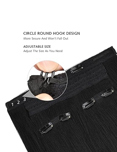 Miniatura 6 de Yamel Remy Clip in Hair Extensions Human Hair 7Pcs 16 Clips Real Human Hair Extensions Clip Light Brown