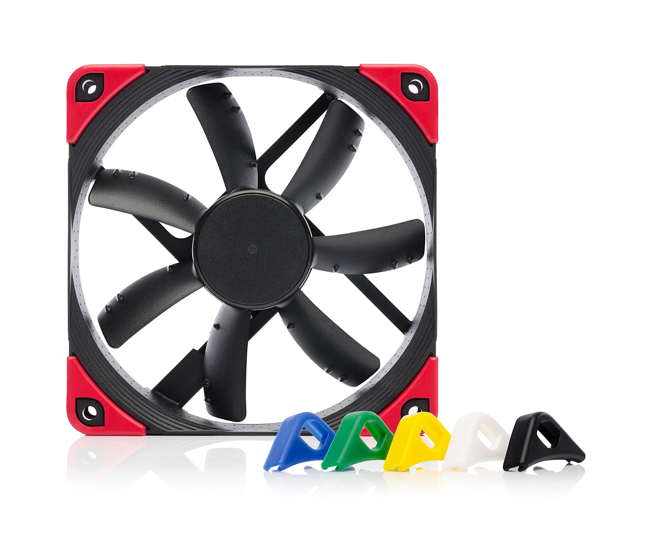 Noctua NF-S12A PWM chromax.Black.swap, High-Performance Quiet Fan 120mm | High Airflow, Low Noise, 25mm Thick Fan, for PC and Electronics Cooling, Customisable Colour Pads, 1200rpm 4-Pin PWM 120x120x25mm