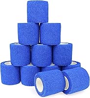 Vista 1 de Vendaje autoadhesivo cohesivo de animales, cinta autoadhesiva de primeros auxilios para perros, gatos, caballos, pájaros y muñeca para curación de 2