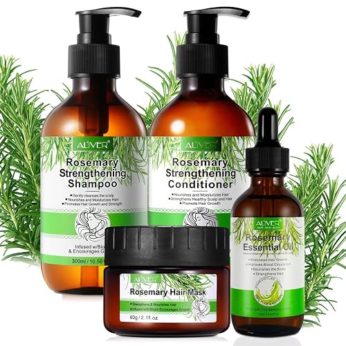 P-Beauty Rosmarin Haarpflege Set2 - Haarmaske 60g, Rosmarinöl 60ml, Shampoo