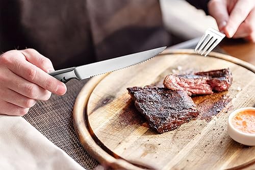 Miniatura 6 de Cuchillos alemanes de alto carbono de acero inoxidable juego de cuchillos de carne premium de 8 piezas